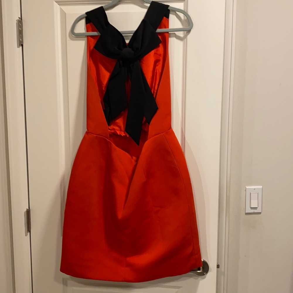Red Kate Spade bow tie dress